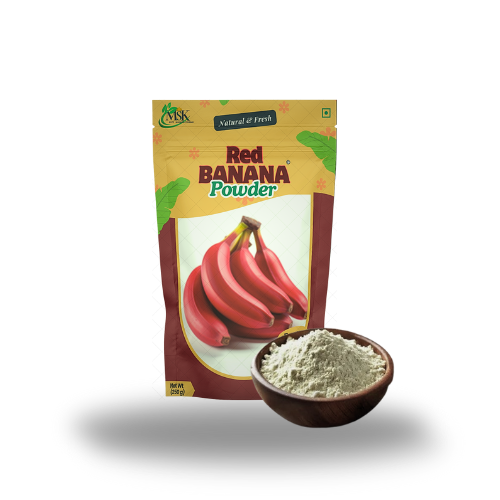 Dehydrated banana powder without peel
